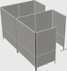 Flexible panel system with privacy