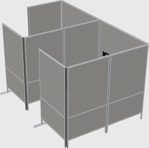 Flexible panel system with privacy