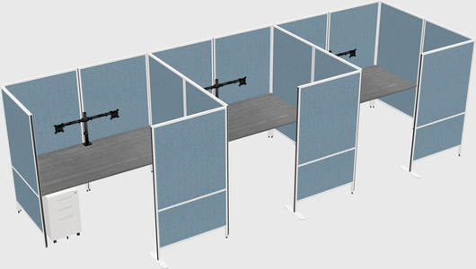 Flexible panel system with privacy