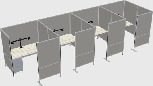 Flexible panel system with privacy