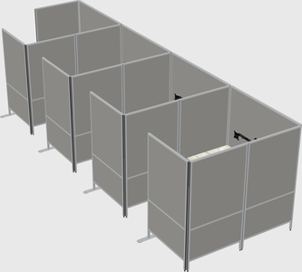 Flexible panel system with privacy
