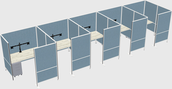 Flexible panel system with privacy