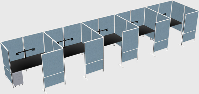 Flexible panel system with privacy