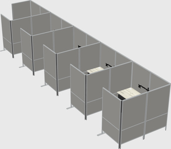 Flexible panel system with privacy