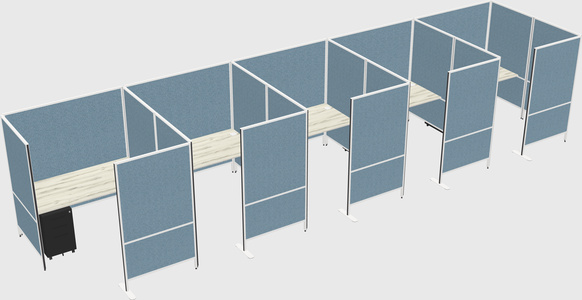 Flexible panel system with privacy