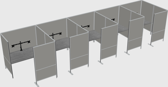 Flexible panel system with privacy