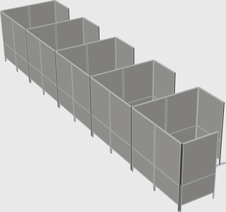 Flexible panel system with privacy