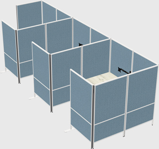 Flexible panel system with privacy