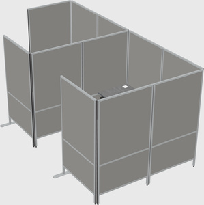 Flexible panel system with privacy