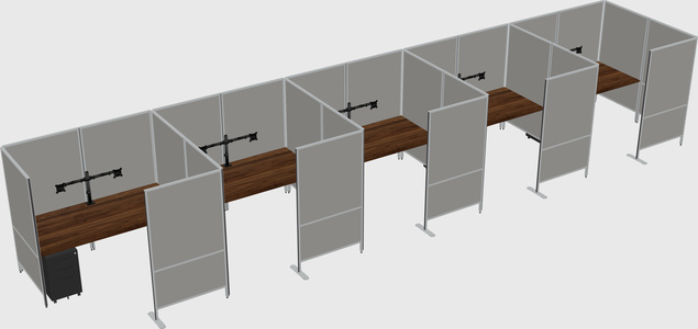 Flexible panel system with privacy