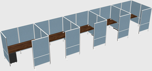 Flexible panel system with privacy