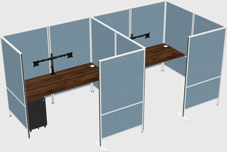 Flexible panel system with privacy