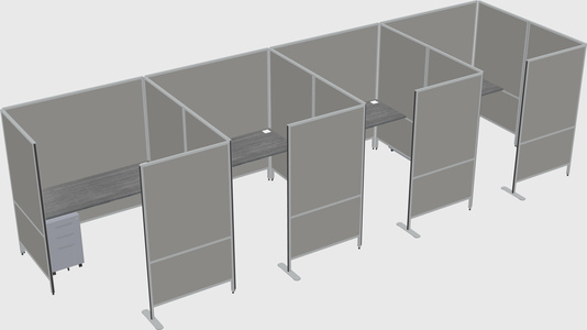Flexible panel system with privacy