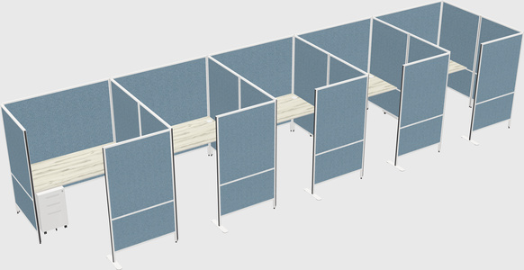 Flexible panel system with privacy