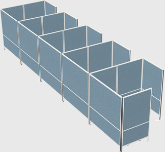 Flexible panel system with privacy