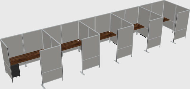 Flexible panel system with privacy