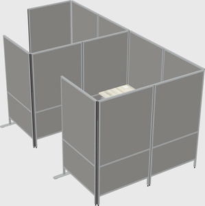 Flexible panel system with privacy