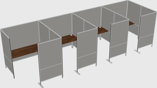 Flexible panel system with privacy