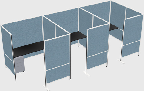 Flexible panel system with privacy