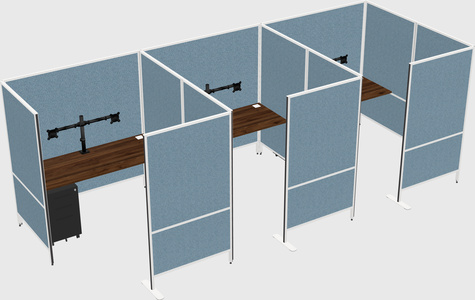 Flexible panel system with privacy