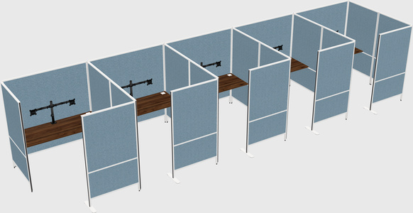 Flexible panel system with privacy