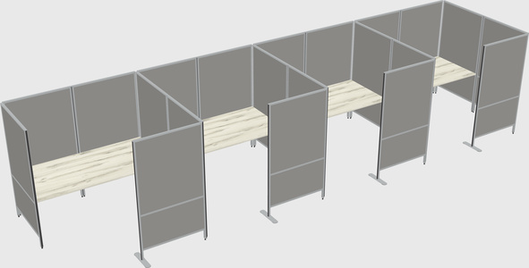 Flexible panel system with privacy