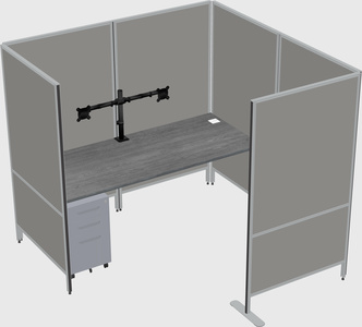 Flexible panel system with privacy