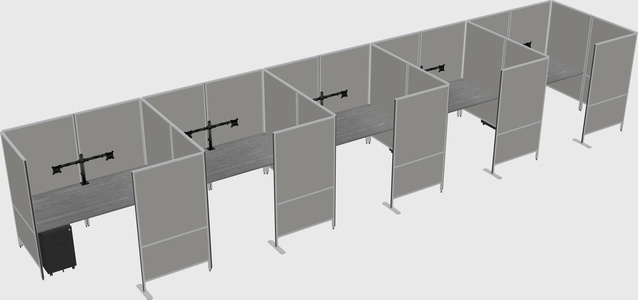 Flexible panel system with privacy