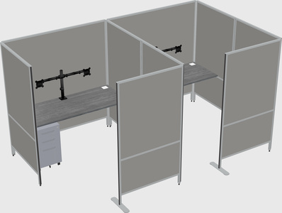 Flexible panel system with privacy