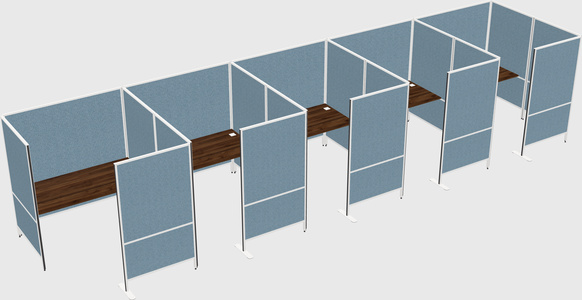 Flexible panel system with privacy