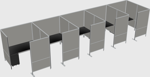 Flexible panel system with privacy