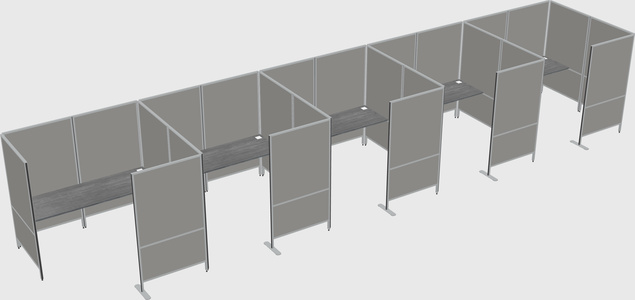 Flexible panel system with privacy