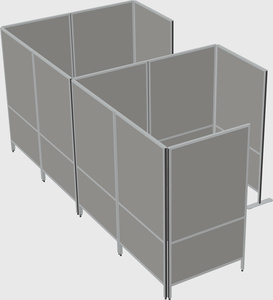 Flexible panel system with privacy