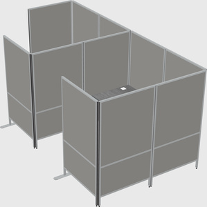 Flexible panel system with privacy