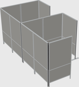 Flexible panel system with privacy