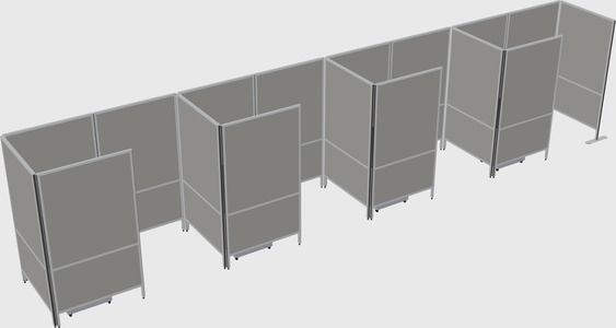 Small private panel system