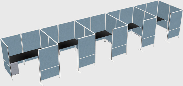 Flexible panel system with privacy