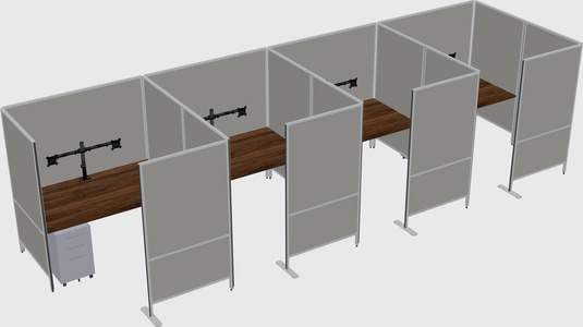 Flexible panel system with privacy