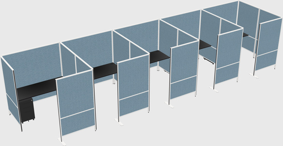 Flexible panel system with privacy