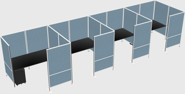 Flexible panel system with privacy
