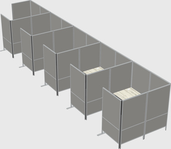 Flexible panel system with privacy