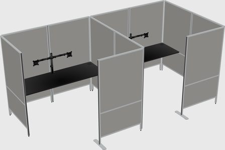 Flexible panel system with privacy