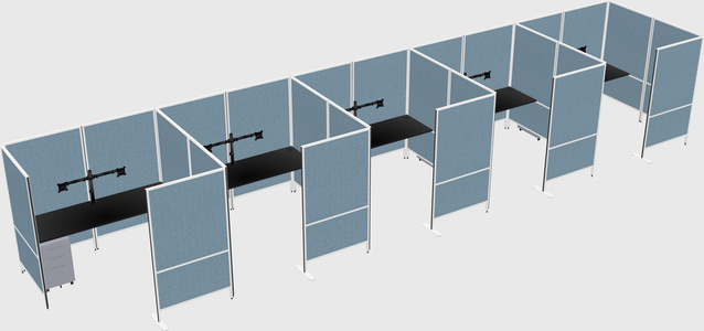 Flexible panel system with privacy