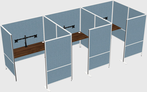 Flexible panel system with privacy