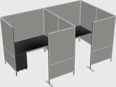 Flexible panel system with privacy