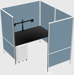 Flexible panel system with privacy