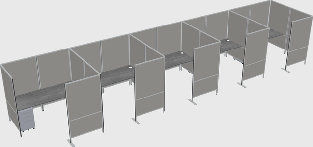 Flexible panel system with privacy
