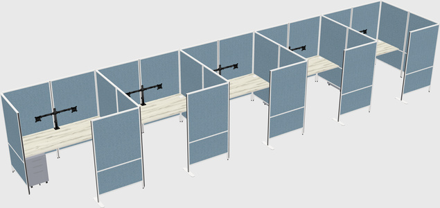Flexible panel system with privacy