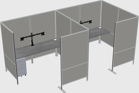 Flexible panel system with privacy