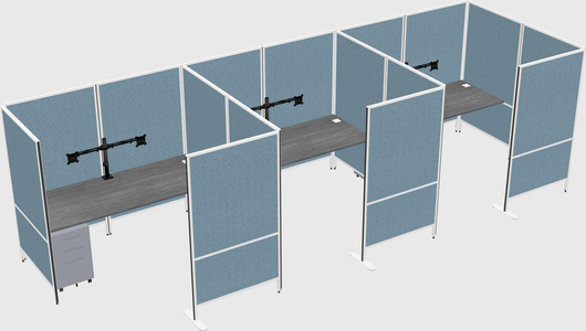 Flexible panel system with privacy